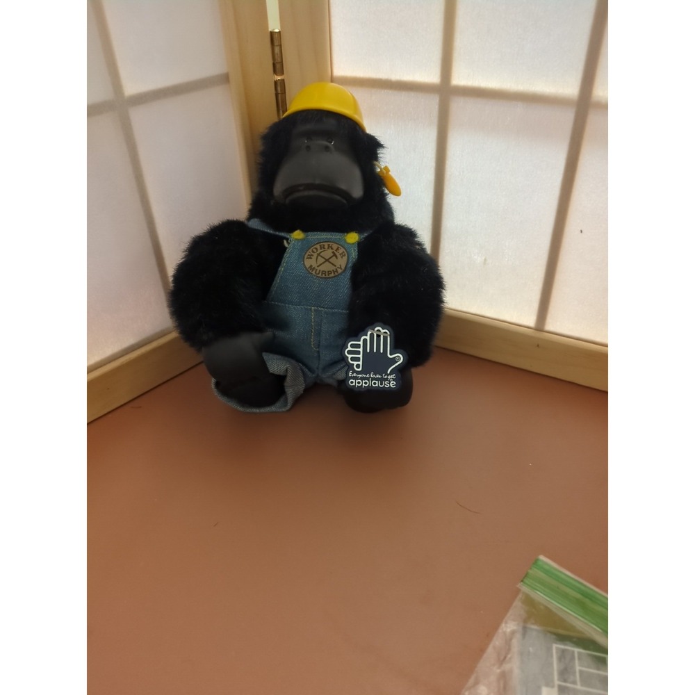 1987 Applause Magical Murphy Worker Construction Gorilla WORKING GROWL